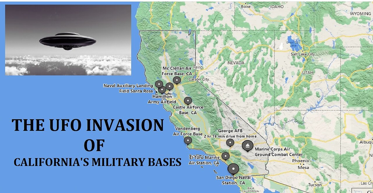 THE UFO INVASION OF A CALIFORNIA'S MILITARY BASES
