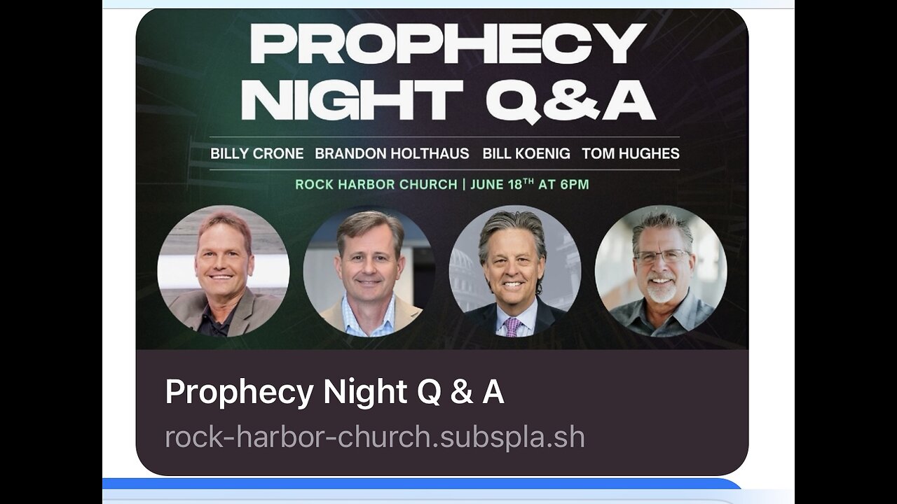 Prophecy Night Q & A