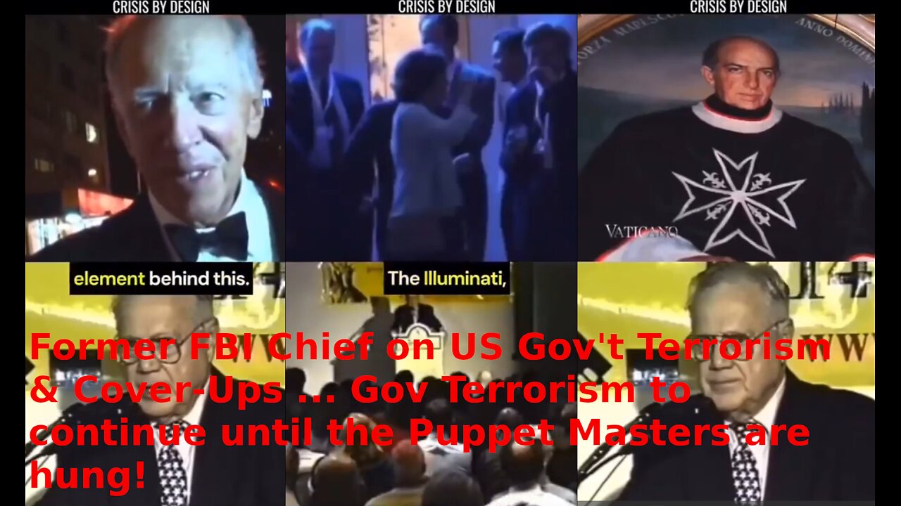 🚨🇺🇸 US Gov't Terrorism & Cover-Ups: 911, JFK, OKC Bombing ▪️ Gov Terrorism to continue until the Puppet Masters are hung❗️