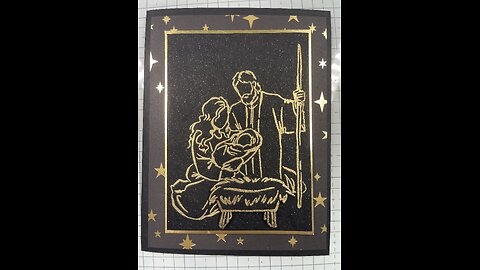 08/27/2025 - A Child is Born on DIY Shimmer Paper
