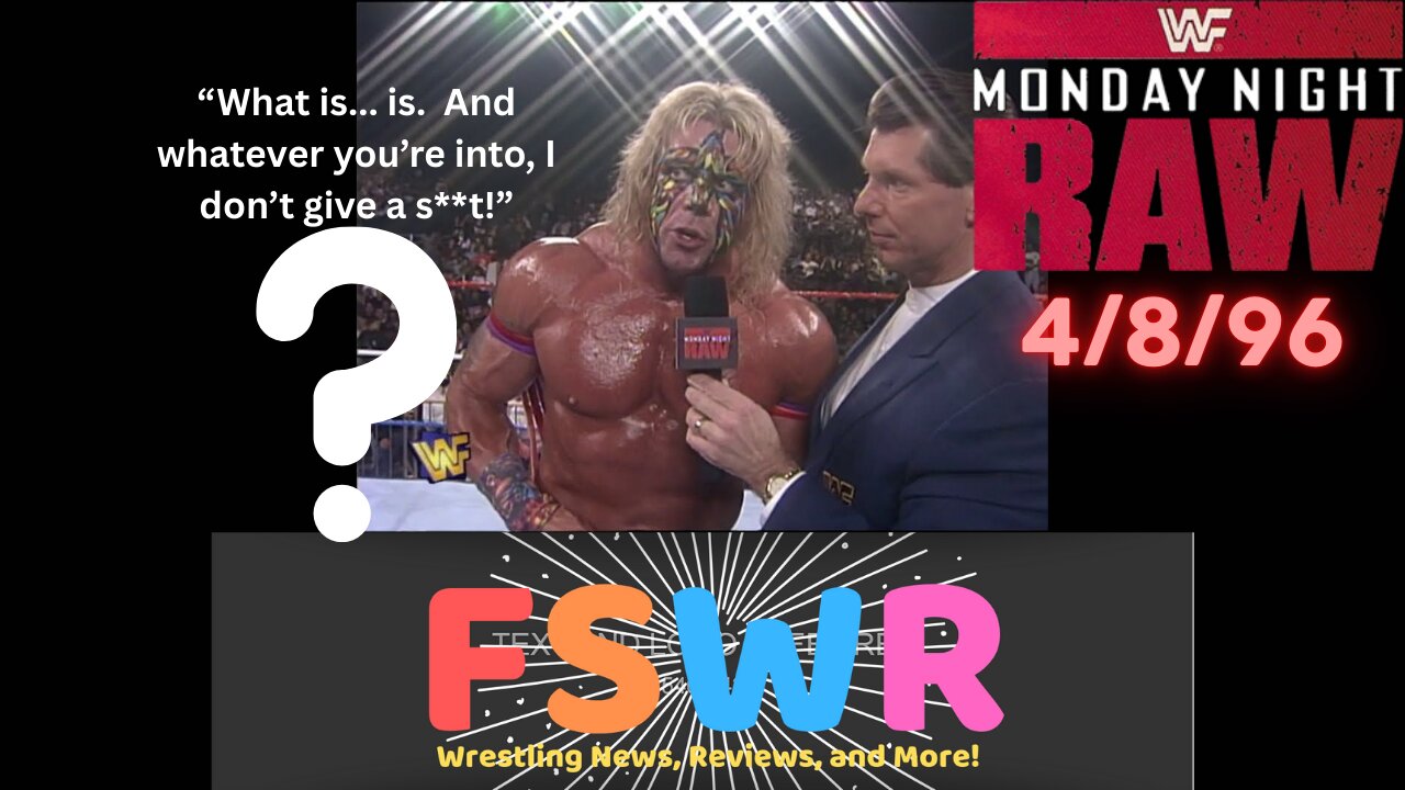 Classic Wrestling: WWF Raw 4/8/96 Recap/Review/Results