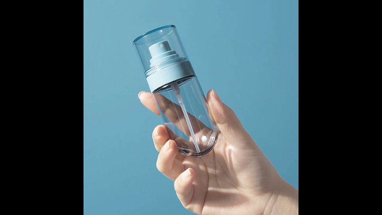 Portable Reusable Clear Fine Mist Travel Spray Bottles. for Face Mist, Essential Oil (2-Pack)