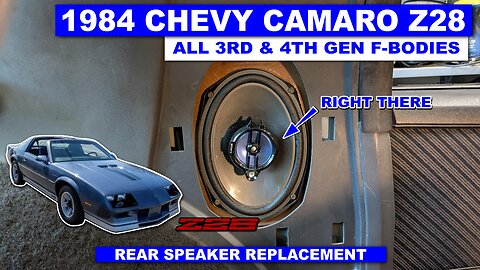 3rd and 4th Gen F-Body Rear Speaker Replacement