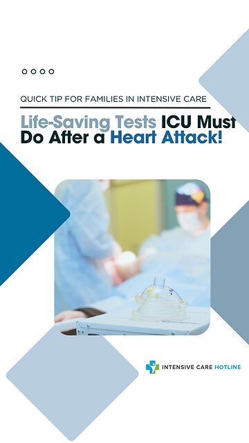 Life-Saving Tests ICU Must Do After a Heart Attack!