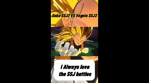 SSJ3 Goku vs SSJ3 Vegeta I dig these ssj battles