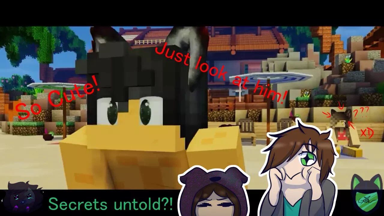 What is Kawaii-chan's Name??? || Grin reacts to Aphmau ft. Space Bubbles