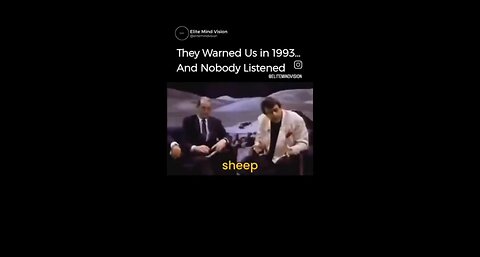 They Warned Us In 1993 But Very Few Payed Attention