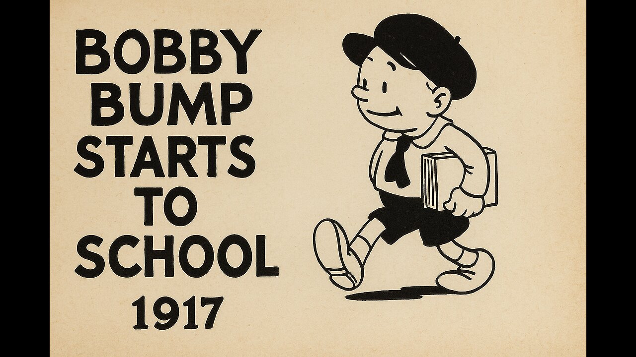 Bobby Bump Starts to School (1917) | Silent Cartoon Classic | Public Domain Animation
