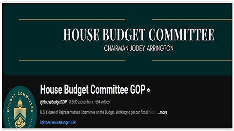 House Budget Cmte - Rooting Out Waste and Fraud and Restoring the Dignity of Work
