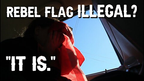 PULLED OVER for flying Rebel Flag