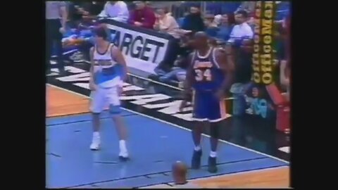 Shaquille O'Neal 37 Points 4 Ast 5 Blk @ Cavaliers, 1999.