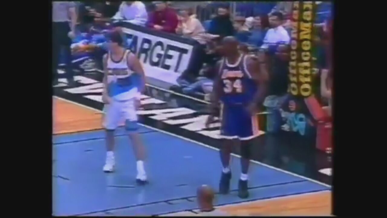 Shaquille O'Neal 37 Points 4 Ast 5 Blk @ Cavaliers, 1999.