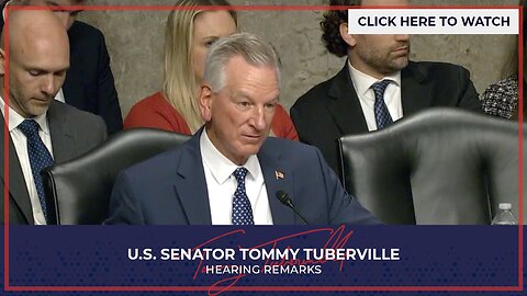 Senator Tuberville Speaks with Army Secretary Driscoll at Senate Armed Services Hearing