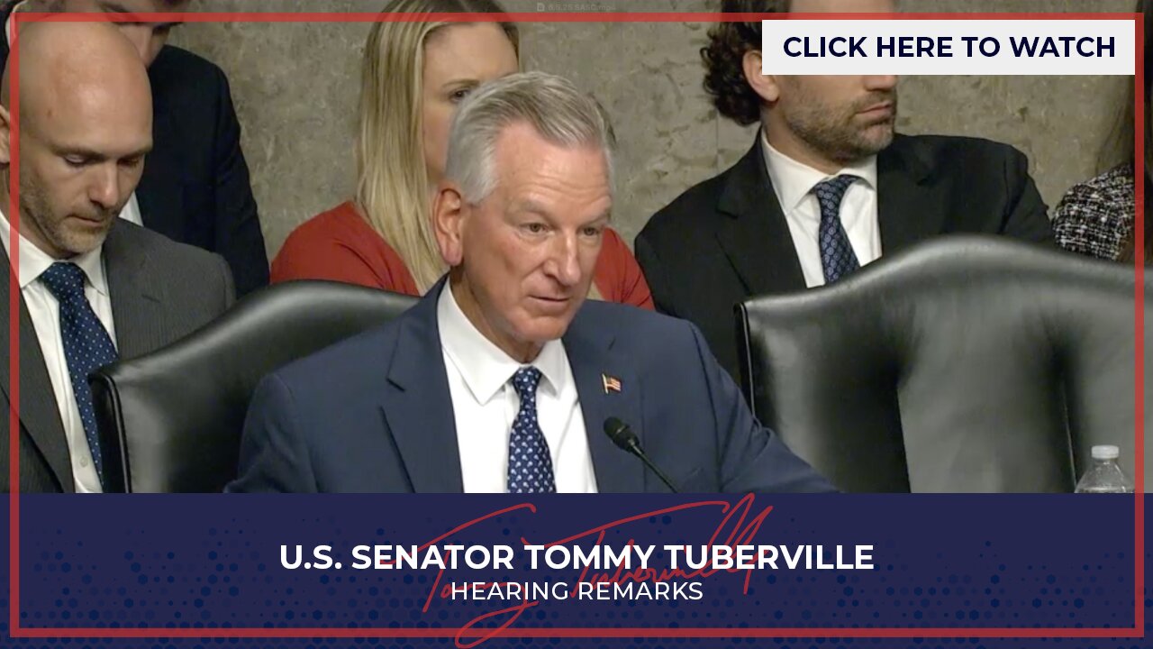 Senator Tuberville Speaks with Army Secretary Driscoll at Senate Armed Services Hearing