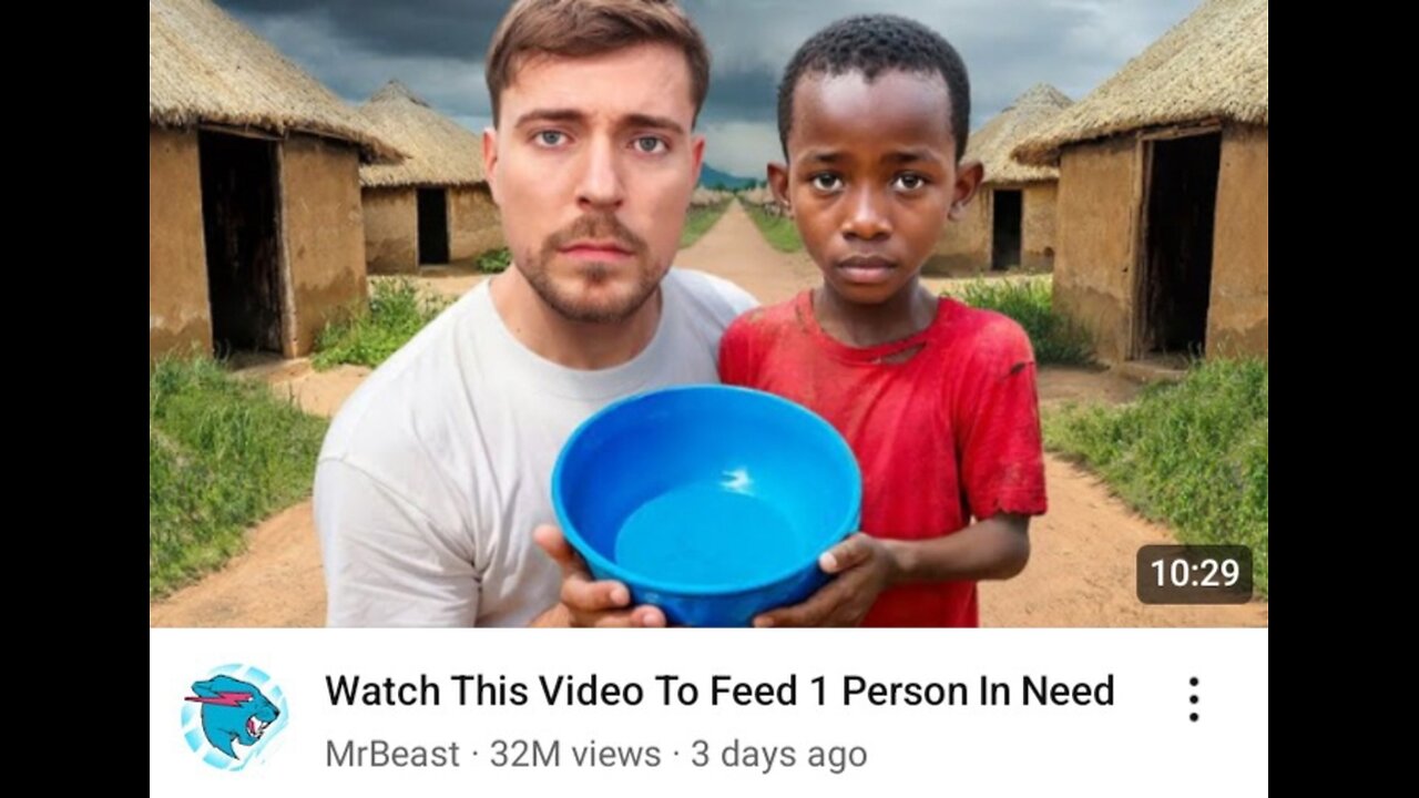 Mr beast new video one view one food