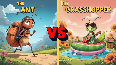 The Ant and the Grasshopper 🐜 🌞❄️ | Bedtime Stories | English for Toddlers