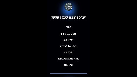 Free MLB Picks July 1 2025