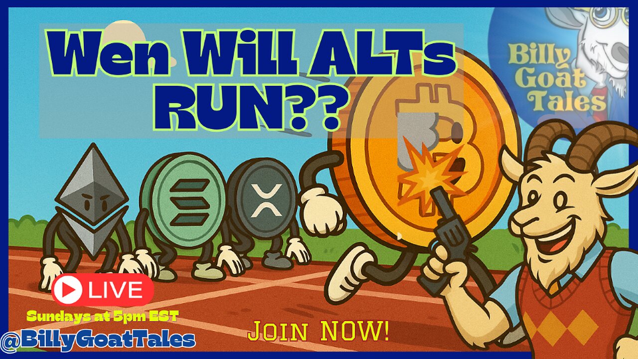 Wen Will ALTs Run? LIVE Crypto Breakdown with @BillyGoatTales