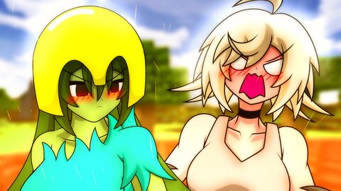 Zombie-Girl Vs. Strider-Girl (Minecraft Anime)