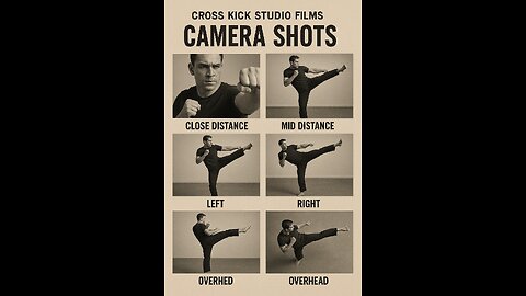 Cross kick Studio Films Video Camera Shots