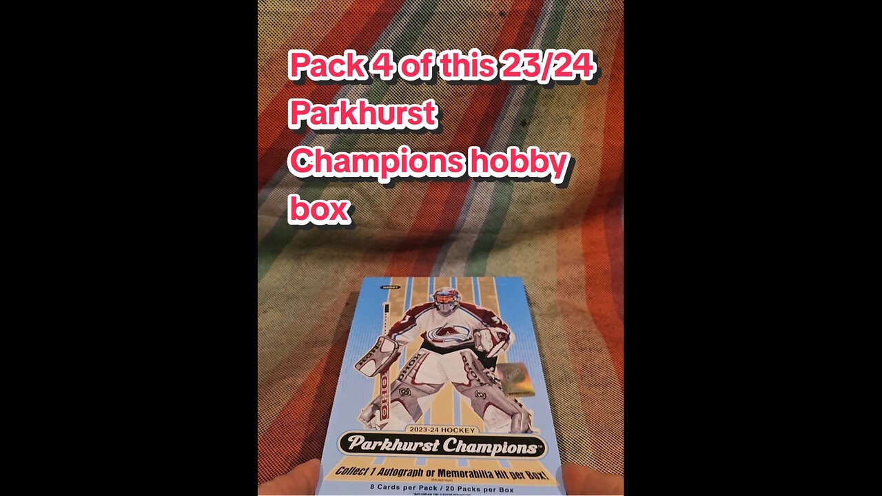 Pack 4 of this 23/24 Parkhurst Champions hobby box