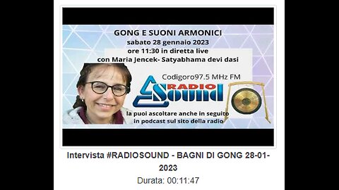 6. Intervista #RADIOSOUND - BAGNI DI GONG 28-01-2023