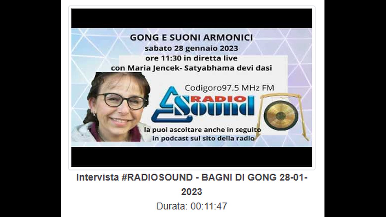 6. Intervista #RADIOSOUND - BAGNI DI GONG 28-01-2023