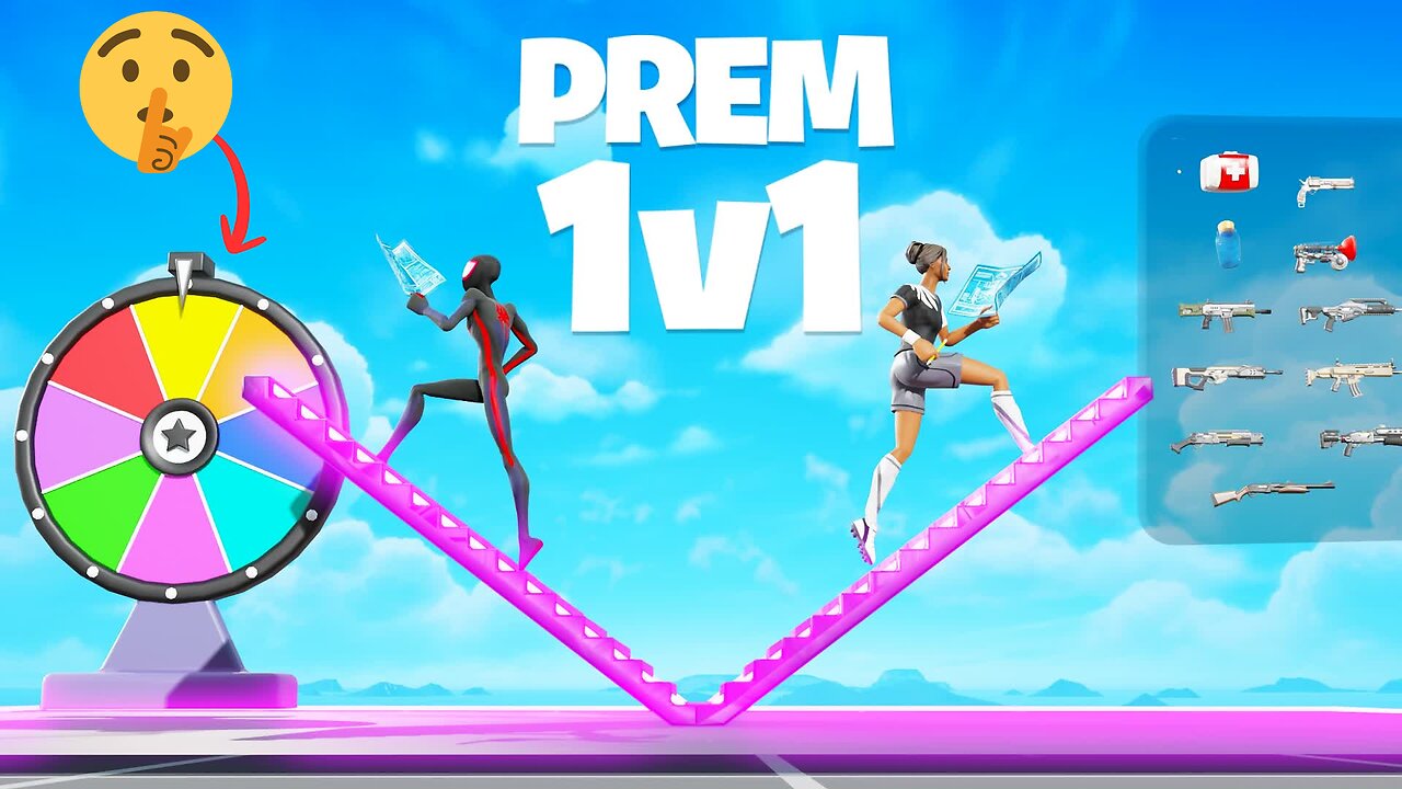 Unlimited Spins In Prem 1v1 Map ( Don't Tell Prem 🤫)