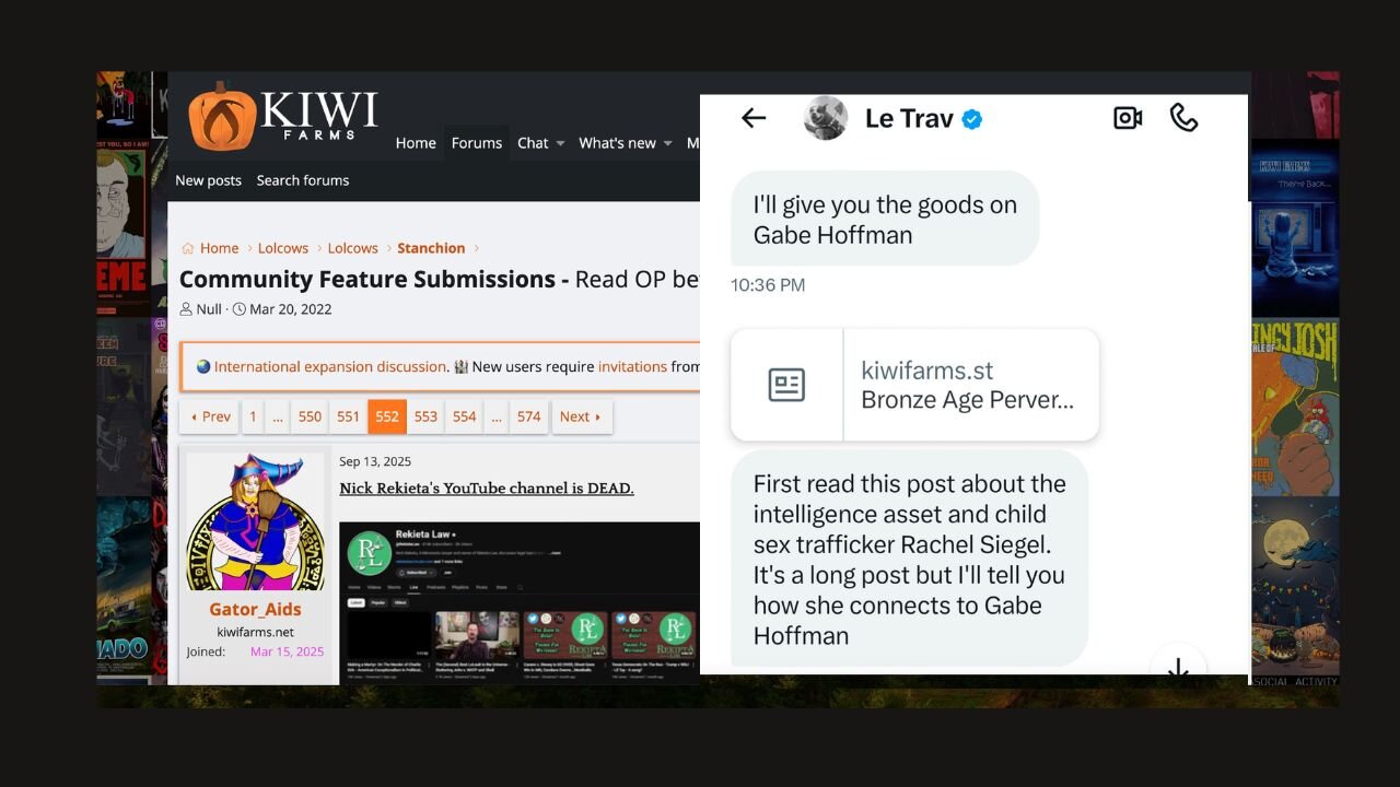 How a community of stalkers intersects with a white nationalist, and an I Am cult impersonator