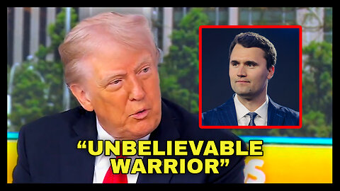 Donald Trump Recounts The Moment He Heard Charlie Kirk Had Died