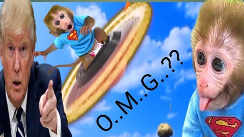 O..M..G..Bonmonkeykiki fell down with the UFO.😱|| U.F.O helping monkeykiki vedio???