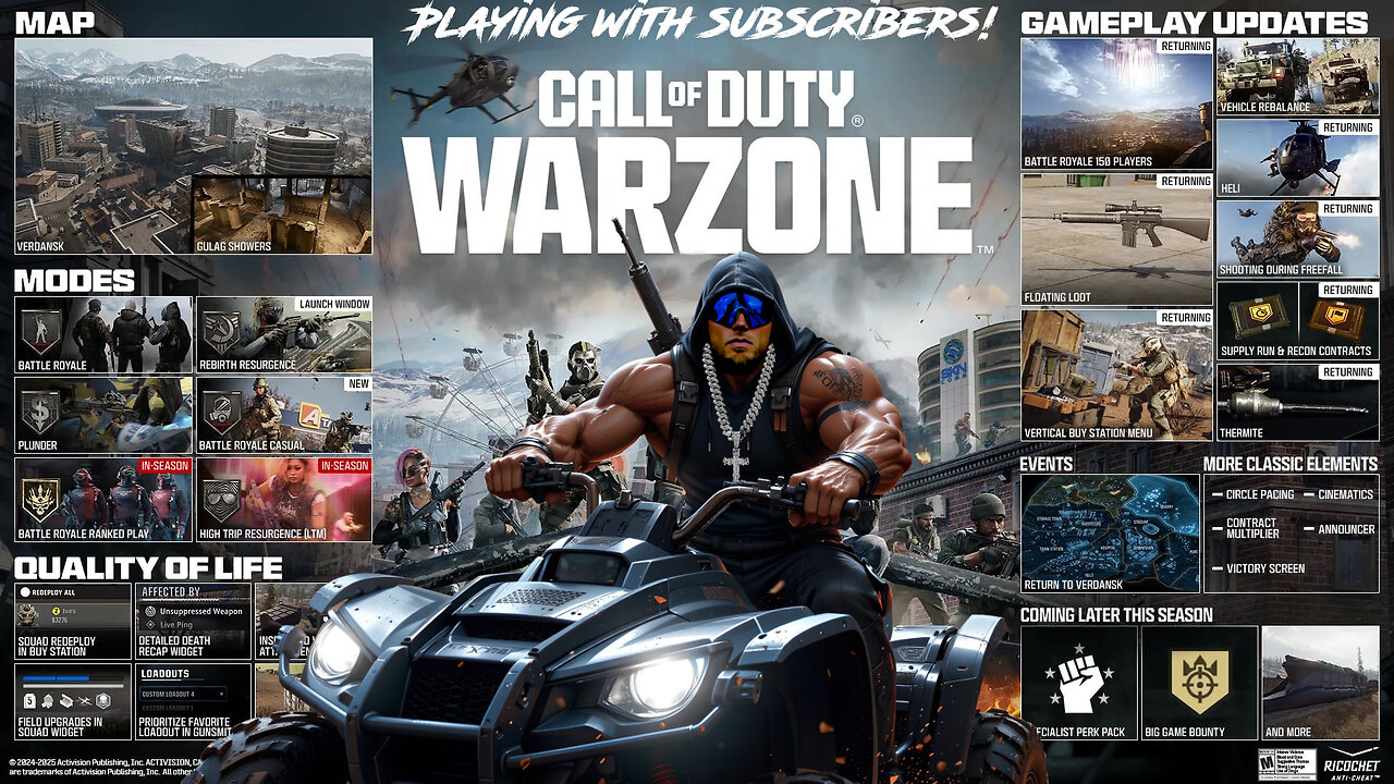 🔴 Call Of Duty Warzone Rebirth Island & Area 99 Live w/ Subs #callofduty #warzone #bo6 #cod