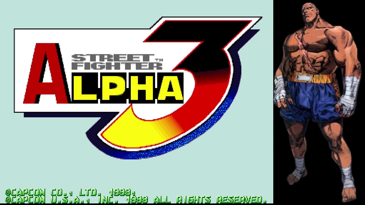 Street Fighter 30th Anniversary: Street Fighter Alpha 3 (Steam) - Sagat gameplay