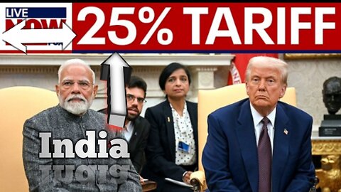 🚨 Trump Sets 25% Tariff on India from Aug 1 Over Trade & Russia Ties 🇺🇸🇮🇳