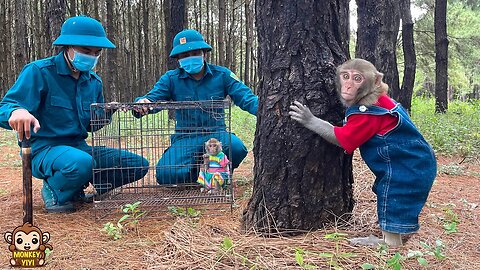 YiYi is very worry when YinYin was caught by the forest rangers