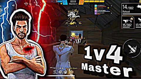 1 vs 4 Insane Clutch in Free Fire CS Rank 🔥 | Pro Gameplay