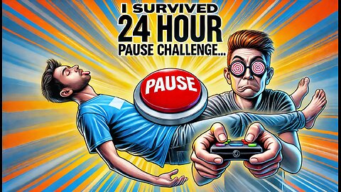 I Survived 24 Hour PAUSE Challenge… 😱🎮