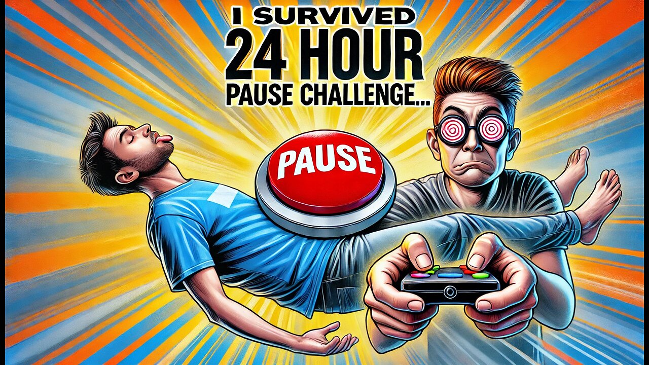 I Survived 24 Hour PAUSE Challenge… 😱🎮