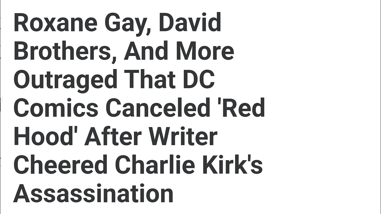 Woke Comics Suddenly Free Speech