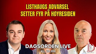 Listhaugs advarsel setter fyr på høyresiden | Dagsorden 1. august