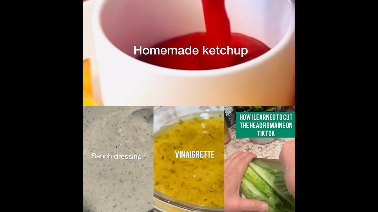 Love, making your own catchup and salad dressings? Then you’re going to love this video.