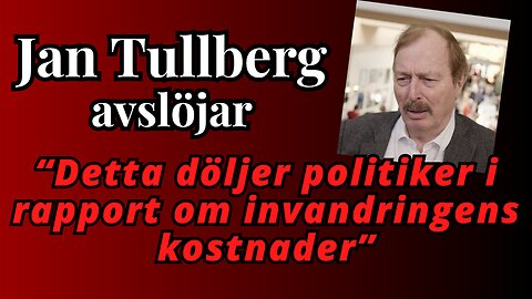 Jan Tullberg: "Politikerna ljuger hur mycket invandringen kostar"