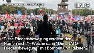 Diese Friedensbewegung verdient den Namen nicht. Die „NATO-Friedensbewegung“ mit Bomben und Raketen?