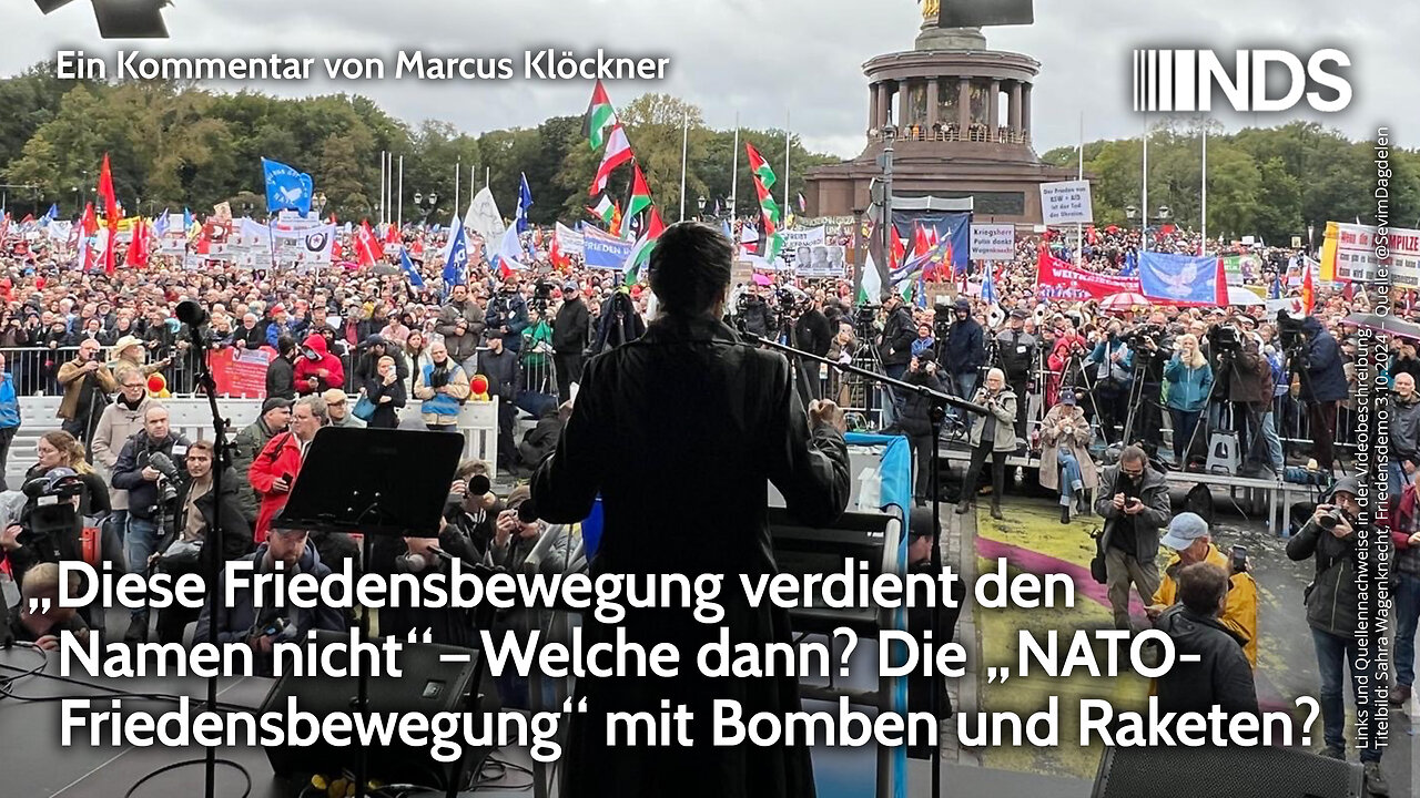 Diese Friedensbewegung verdient den Namen nicht. Die „NATO-Friedensbewegung“ mit Bomben und Raketen?