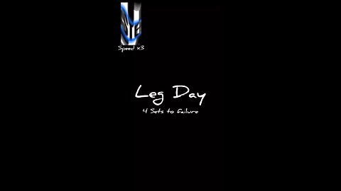 Leg day vibes