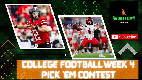 College Football Week 4 Pick 'Em Contest + Upset Alerts