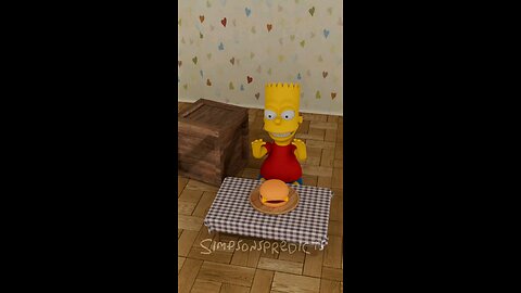 Bart's Burger Vanishes Again! 🍔😱 #shorts #funny #simpsons