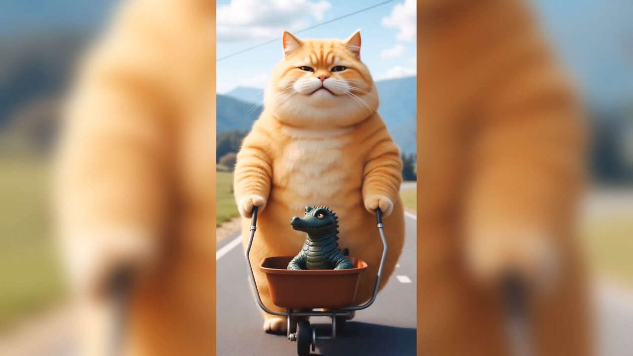 The naughty cat