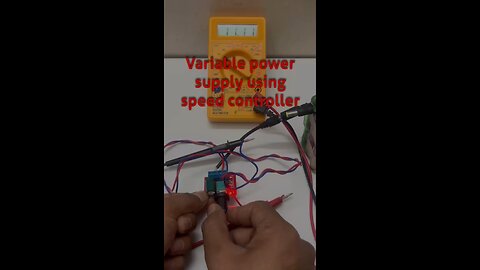 Variable power supply using motor regulator