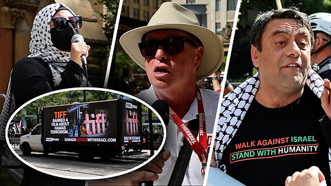 Anti-Israel protesters demonstrate against Oct. 7 documentary at TIFF